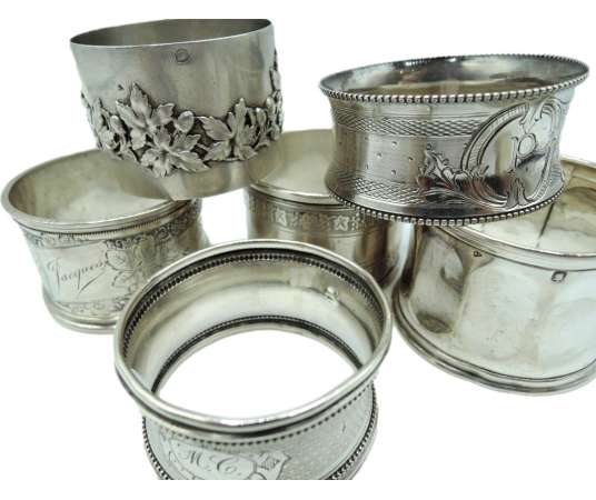 Solid Silver Napkin Rings - Table Services