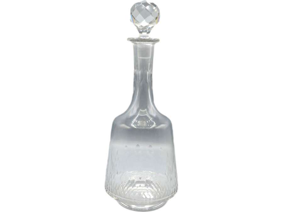 Baccarat. Champigny model. Cut Crystal Decanter - wine glasses, antique glass services