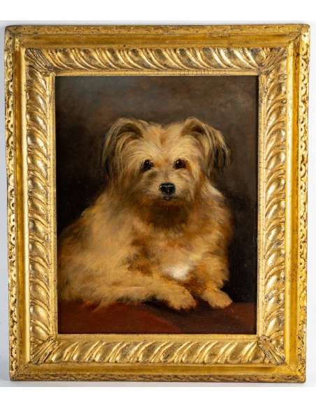 William S. ROSE (1810 - 1873) British - Dog Portrait. - Paintings of another kind-Bozaart
