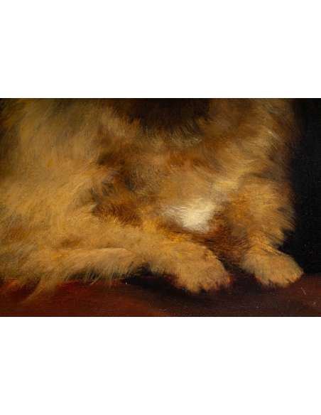 William S. ROSE (1810 - 1873) British - Dog Portrait. - Paintings of another kind-Bozaart