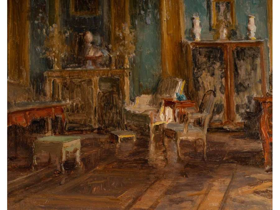 Walter GAY (Boston, 1856 - Paris, 1937) American- Interior Scene.