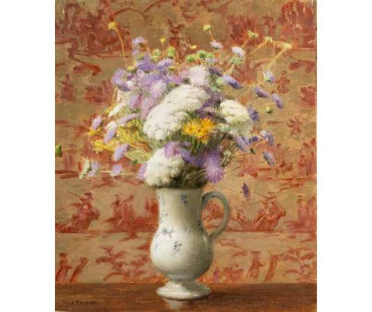 Paul THOMAS (1859 - 1910) - Bouquet of flowers. - Still life paintings