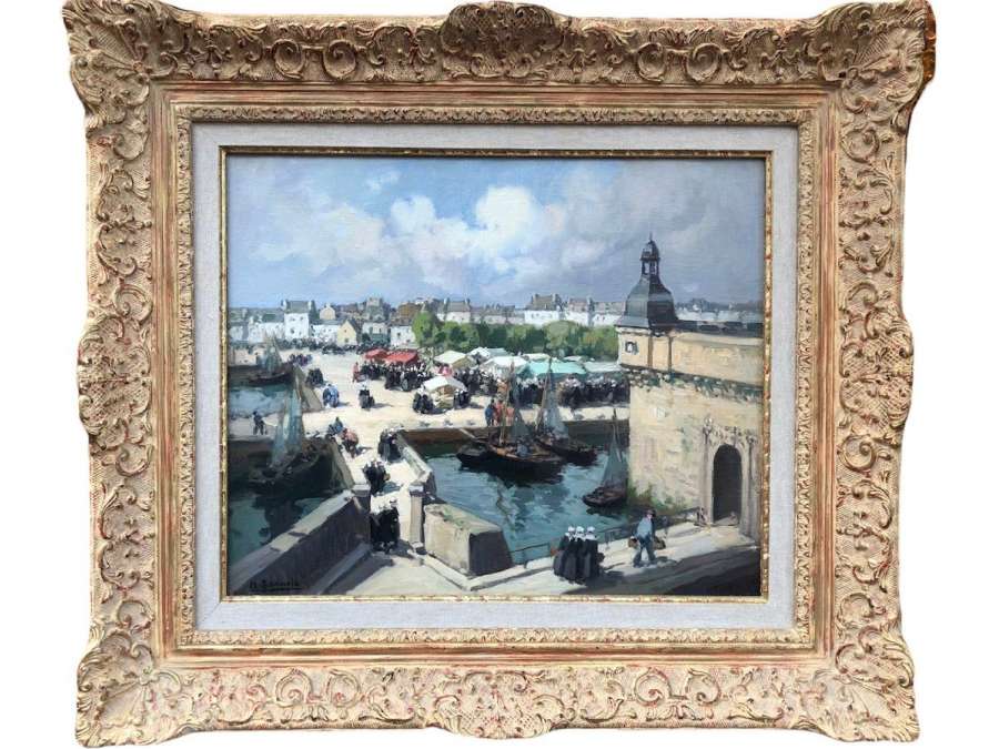 Barnoin Henri Painting 20th Century - Marine paintings