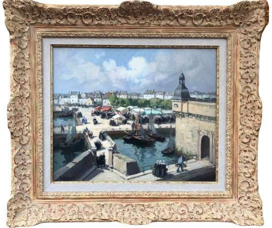 Barnoin Henri Painting 20th Century - Marine paintings