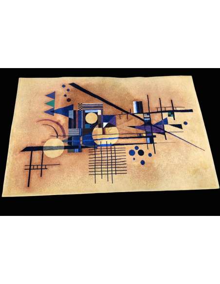 Kandinsky Vassily after Abstract Composition Wool Carpet - Carpet-Bozaart