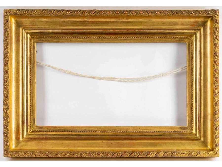 XIXth Louis XVI style frame, gilded with gold leaf- 6 M format - old frames