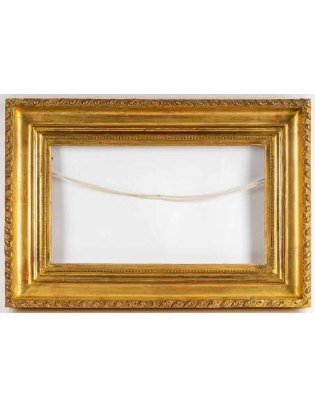 XIXth Louis XVI style frame, gilded with gold leaf- 6 M format - old frames-Bozaart