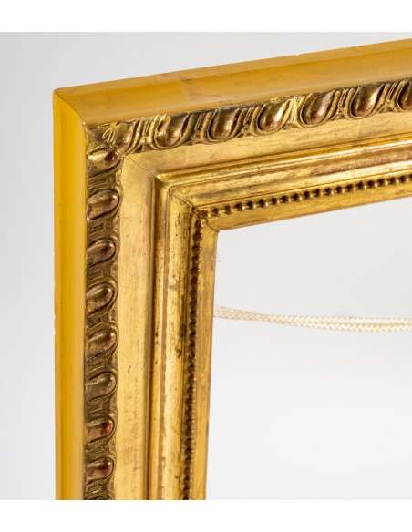 XIXth Louis XVI style frame, gilded with gold leaf- 6 M format - old frames-Bozaart