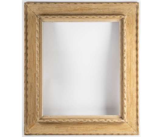 Carved and patinated wooden mouth frame - 12 Figure - old frames
