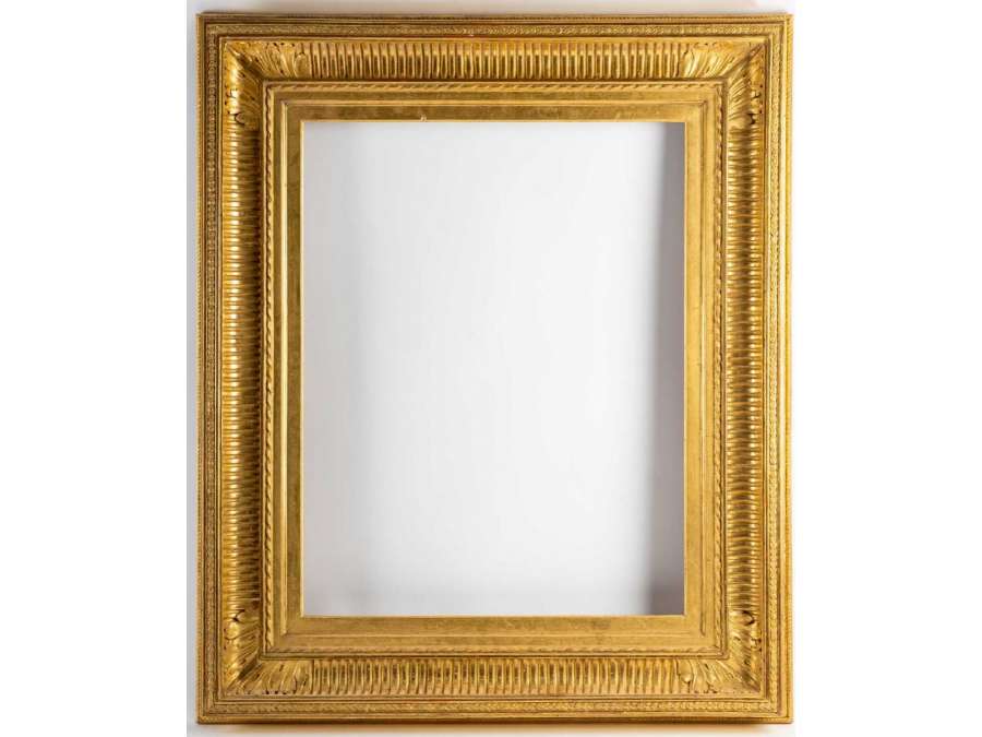 Channel FRAME, gilded with gold leaf. - old frames