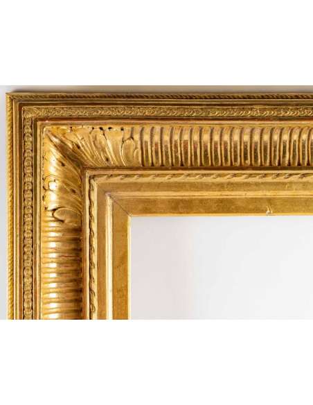 Channel FRAME, gilded with gold leaf. - old frames-Bozaart