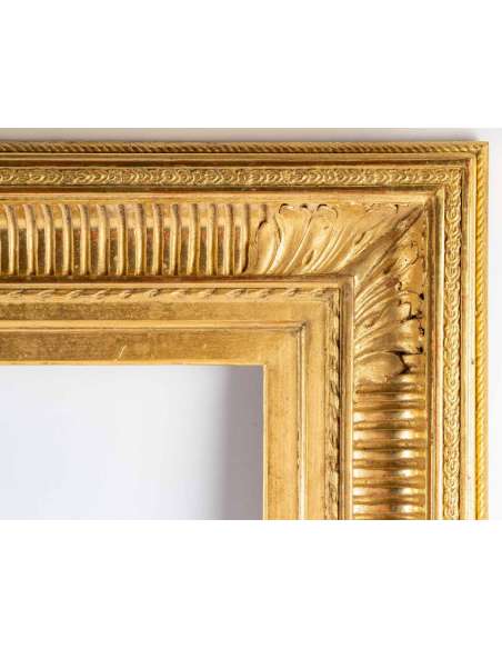 Channel FRAME, gilded with gold leaf. - old frames-Bozaart