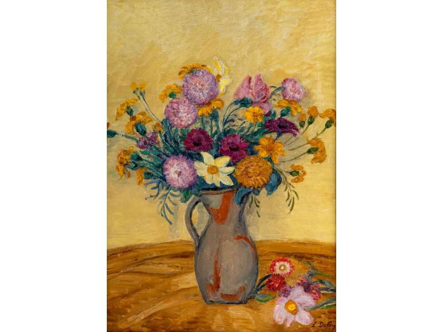 Léon DETROY (1857 – 1955) - The Yellow Bouquet .