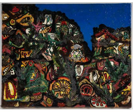 Albert BERGEON ( XXème) - Années 50- Cassis-Sur-Mer- - Tableaux peintures abstraites