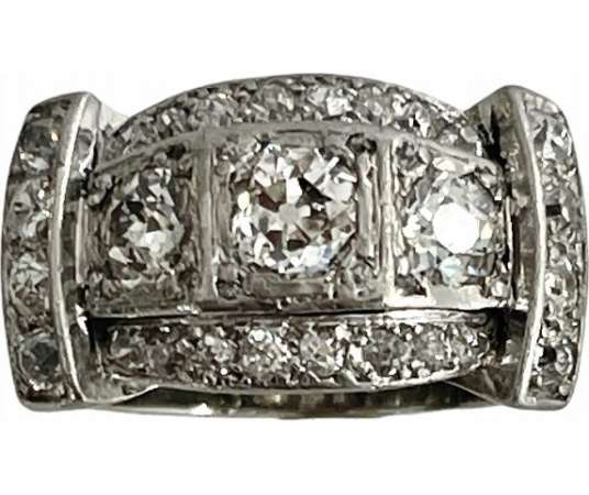Tank Diamond Ring - rings