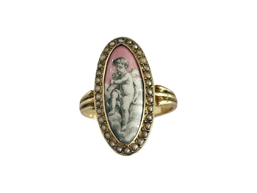 Bague En Or d'époque Romantique