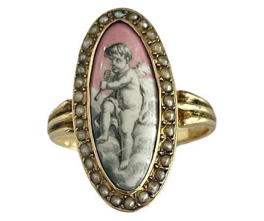 Romantic Period Gold Ring - rings