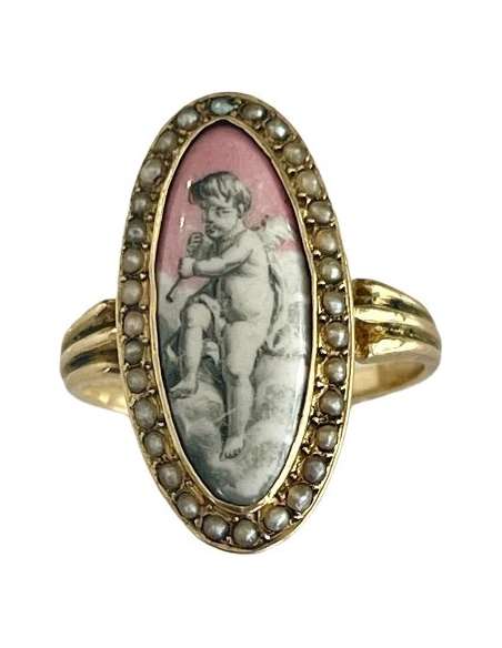 Romantic Period Gold Ring - rings-Bozaart