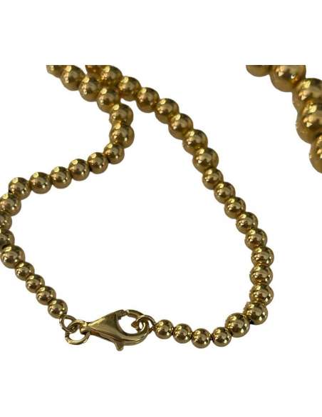 Important Collier De Boules d'Or - colliers-Bozaart