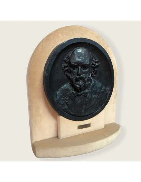 Portrait De Cézanne Par Renoir / Guino Bronze XXème Siècle Double Certificat - Bronzes anciens-Bozaart