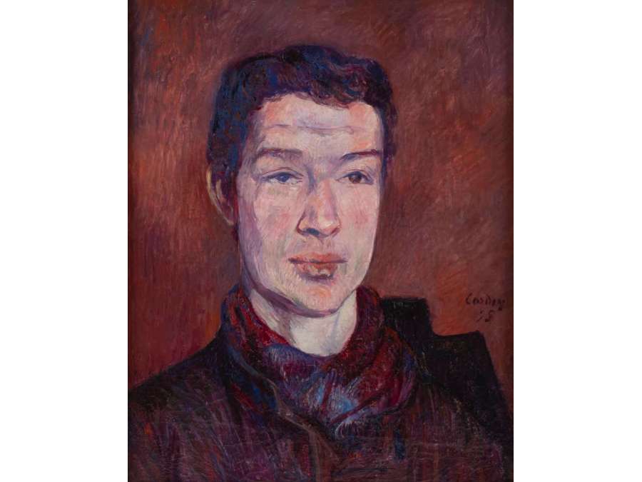 Frédéric Samuel CORDEY (1854 – 1911) - Portrait of a man, dated 1895 - Portrait paintings