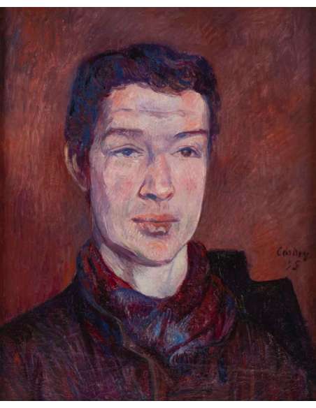 Frédéric Samuel CORDEY (1854 – 1911) - Portrait of a man, dated 1895 - Portrait paintings-Bozaart