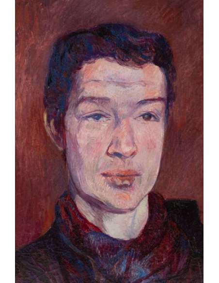 Frédéric Samuel CORDEY (1854 – 1911) - Portrait of a man, dated 1895 - Portrait paintings-Bozaart