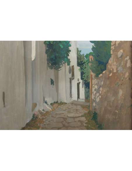 Joseph Jean Marius AVY (Marseille 1871 - Paris 1939)- Capri- Dated 1920. - Gouache-Bozaart