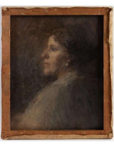 József RIPPL-RÓNAI (1861, 1927) -Portrait de jeune garçon à la blouse bleue - Circa 1891/1894 - Tableaux portraits-Bozaart