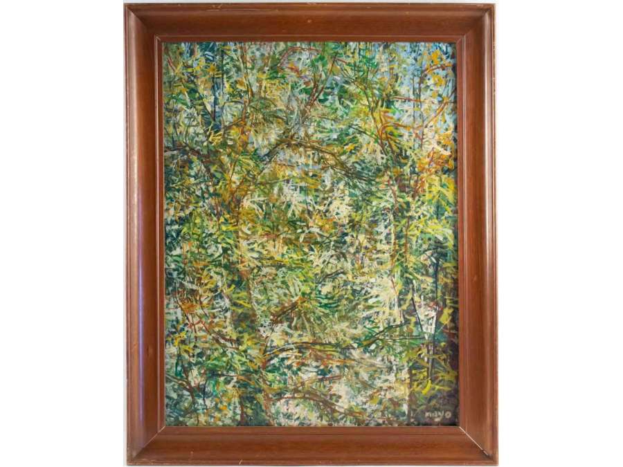 Antoine Malliarakis Known as Mayo (1905 – 1990)- Frond, 1952. - Landscape paintings