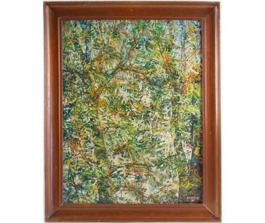 Antoine Malliarakis Known as Mayo (1905 – 1990)- Frond, 1952. - Landscape paintings