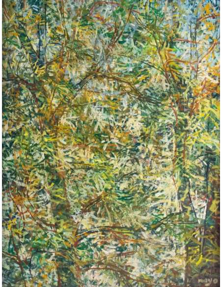 Antoine Malliarakis Known as Mayo (1905 – 1990)- Frond, 1952. - Landscape paintings-Bozaart