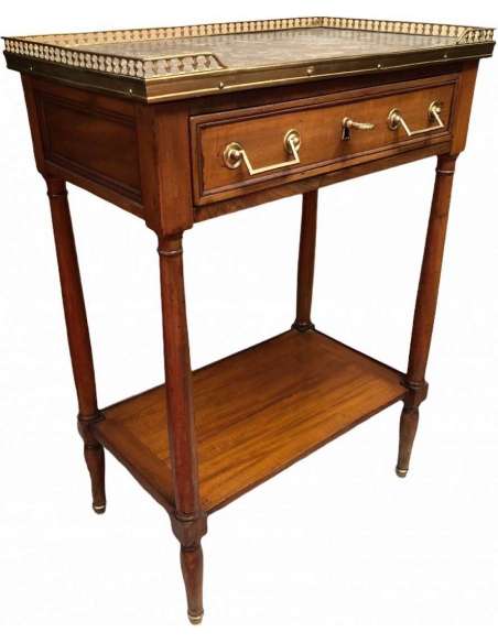Small Rectangular Mahogany Console Circa 1800 - Antique Consoles-Bozaart