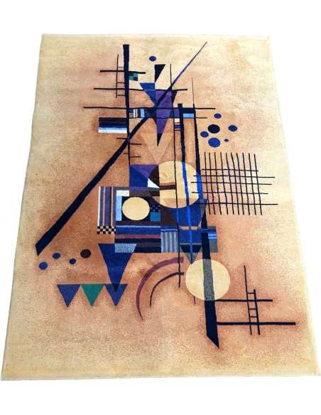 Kandinsky Vassily after Abstract Composition Wool Carpet - Carpet-Bozaart