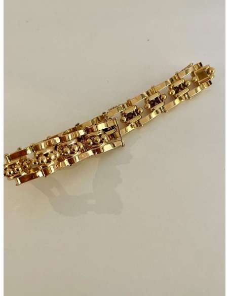 Rose Gold Bracelet Circa 1940 - Bracelets-Bozaart