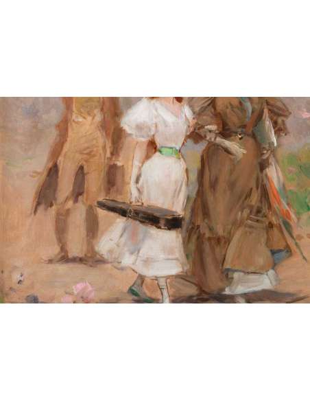 Frederik Hendrik KAEMMERER (The Hague 1839 - Paris 1902) - The young violinist. - Paintings genre scenes-Bozaart