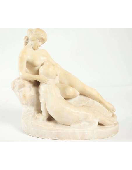 Alabaster sculpture by Giuseppe Gambogi (1862-1938) Italian sculptor. - marble and stone sculptures-Bozaart
