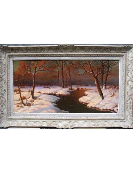 A painting by Serge SEDRAC (Born in 1878 in Georgia, died in 1974 in Paris) Russian - Landscape paintings-Bozaart