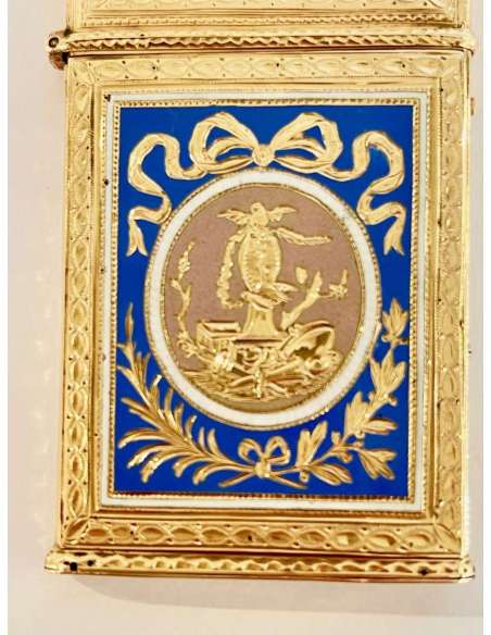 Gold And Enamel Secret Box Of The XVIII Century - boxes, cases, necessary, boxes-Bozaart