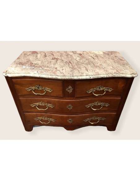 Commode d'époque Louis XV De Port En Acajou De Cuba - Commodes-Bozaart