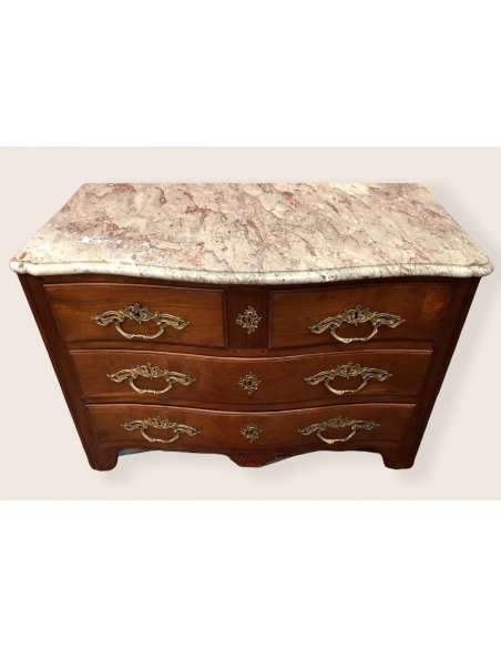 Louis XV Period Chest Of Drawers In Cuban Mahogany - Dressers-Bozaart