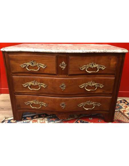 Louis XV Period Chest Of Drawers In Cuban Mahogany - Dressers-Bozaart