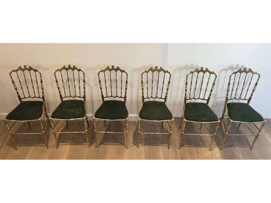 20th Century Brass Chiavari Chair Series