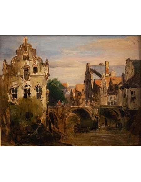 Jan Michiel RUYTEN (1813-1881) ou Jean Michael Ruyters - Tableaux paysages-Bozaart