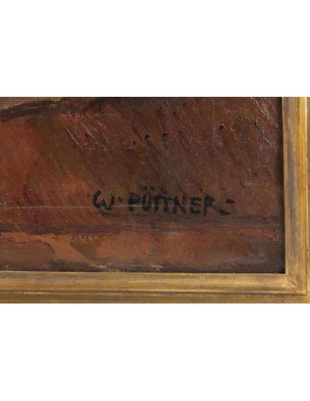 PUTTNER Walther (Leipzig 1872, 1953) école allemande . - Tableaux natures mortes-Bozaart