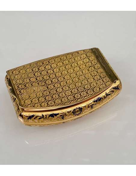Gold And Silver Snuffbox from the Empire period - Tabacology and opium-Bozaart