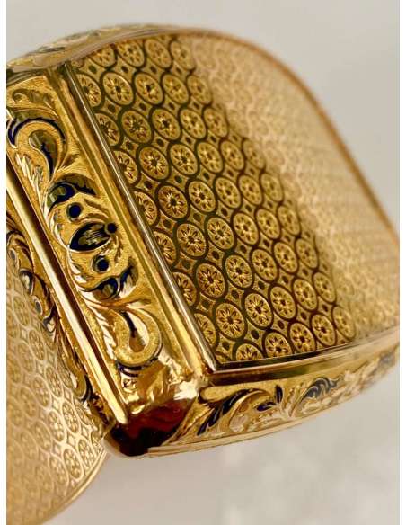 Gold And Silver Snuffbox from the Empire period - Tabacology and opium-Bozaart
