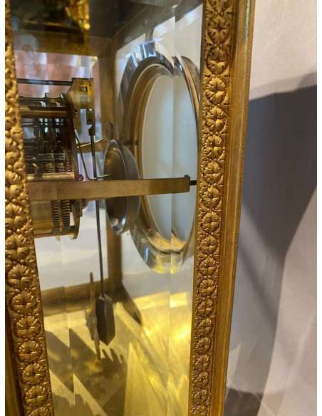 Importante Pendule Cage Vitrée, Louis XVI - pendules anciennes-Bozaart