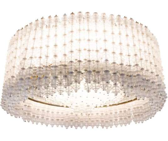 Seguso, Large Murano Glass Chandelier, 1950s - Ls41279701 - Ceiling Lights and suspensions