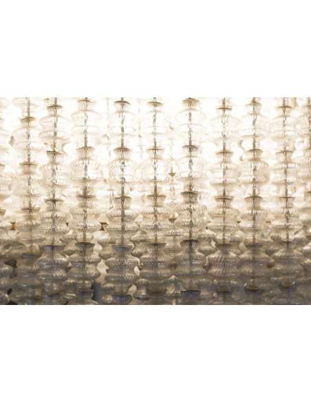 Seguso, Large Murano Glass Chandelier, 1950s - Ls41279701 - Ceiling Lights and suspensions-Bozaart